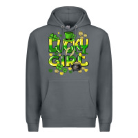 Rock lucky girl st. patricks day Premium Hoodie - HowdyJamesFarm