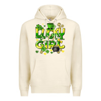 Tofu lucky girl st. patricks day Premium Hoodie - HowdyJamesFarm