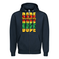 Navy unapologetically dope cowgirl Zipper Hoodie - CowGirlArtShop