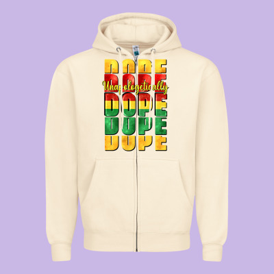 Unapologetically Dope Cowgirl Zipper Hoodie Designed By Cowgirlartshop