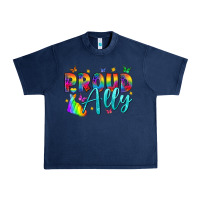 Navy Western Proud Ally Urban Heavy Tee - BundleAndBundleShop