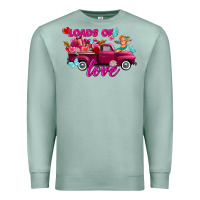 Seafoam Loads of love Valentine's day truck Premium Sweatshirt - FaDigitalArtStudio
