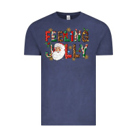 Vintage Denim Feeling Jolly Vintage Tee - NancyCooperArtShop