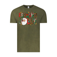Vintage Olive Feeling Jolly Vintage Tee - NancyCooperArtShop