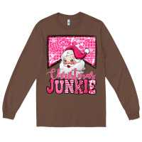 Chestnut pink Christmas junkie Santa Claus Long Sleeve Tee - Jasminsmagicworld