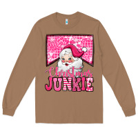 Toasted Coconut pink Christmas junkie Santa Claus Long Sleeve Tee - Jasminsmagicworld