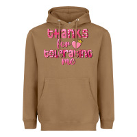 Toasted Coconut Thanks for tolerating me Valentine's Day Heavyweight Hoodie - FaDigitalArtStudio