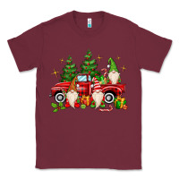 Burgundy christmas gnomes truck Classic Tee - MaliasSmallBusiness