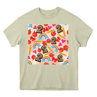 Mossy back to school seamless pattern 2 (3600x3600) Heavy Core Tee - AdoDesignShop
