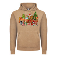 Vintage Coffee christmas gingerbread truck Vintage Hoodie - MaliasSmallBusiness