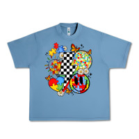 Pebble Blue retro autism awareness Urban Heavy Tee - JahusDesignShop