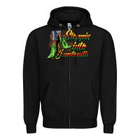 Black steppin into juneteenth heels Zipper Hoodie - CowGirlArtShop
