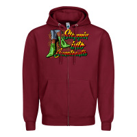 Burgundy steppin into juneteenth heels Zipper Hoodie - CowGirlArtShop