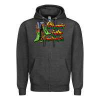 Charcoal Heather steppin into juneteenth heels Zipper Hoodie - CowGirlArtShop