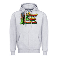 Heather Grey steppin into juneteenth heels Zipper Hoodie - CowGirlArtShop