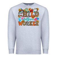 Heather Grey child welfare worker Premium Sweatshirt - OliviaCreatesArt