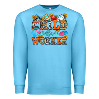 Ocean Blue child welfare worker Premium Sweatshirt - OliviaCreatesArt