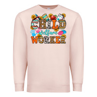 Pale Pink child welfare worker Premium Sweatshirt - OliviaCreatesArt