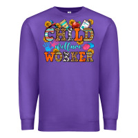 Purple child welfare worker Premium Sweatshirt - OliviaCreatesArt