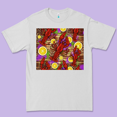 Mardi Gras Crawfish And Lemons Premium Tee Designed By Jasminsmagicworld
