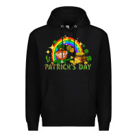 Black St. Patrick's Day Elf with elements Premium Hoodie - HowdyJamesFarm