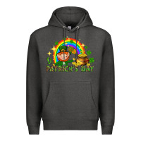 Charcoal Heather St. Patrick's Day Elf with elements Premium Hoodie - HowdyJamesFarm