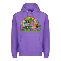 Purple St. Patrick's Day Elf with elements Premium Hoodie - HowdyJamesFarm