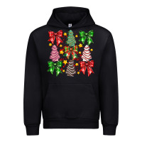 Black Christmas Cake Bow Urban Hoodie - CowhideDigitalArt