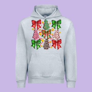 Christmas Cake Bow Urban Hoodie Designed By Cowhidedigitalart