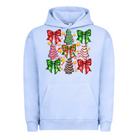 Pigment Grape Ice Christmas Cake Bow Urban Hoodie - CowhideDigitalArt