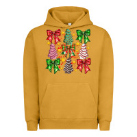 Pigment Peanut Butter Christmas Cake Bow Urban Hoodie - CowhideDigitalArt