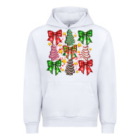 White Christmas Cake Bow Urban Hoodie - CowhideDigitalArt
