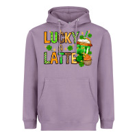 Lavender St. Patrick's Lucky a latte Heavyweight Hoodie - OliviaCreatesArt