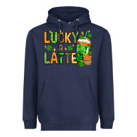 Navy St. Patrick's Lucky a latte Heavyweight Hoodie - OliviaCreatesArt