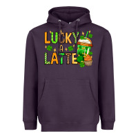 Plum St. Patrick's Lucky a latte Heavyweight Hoodie - OliviaCreatesArt