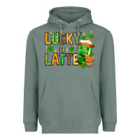 Sage St. Patrick's Lucky a latte Heavyweight Hoodie - OliviaCreatesArt
