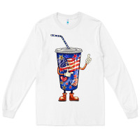 White 4th of july coca Long Sleeve Tee - BarkalooDesign