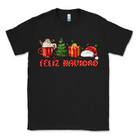 Black feliz navidad Classic Tee - MaliasSmallBusiness