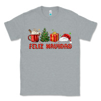 Heather Grey feliz navidad Classic Tee - MaliasSmallBusiness