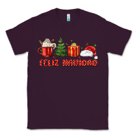 Plum feliz navidad Classic Tee - MaliasSmallBusiness