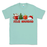 Seafoam feliz navidad Classic Tee - MaliasSmallBusiness