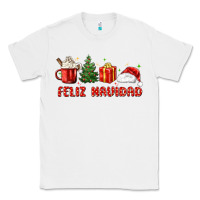 White feliz navidad Classic Tee - MaliasSmallBusiness
