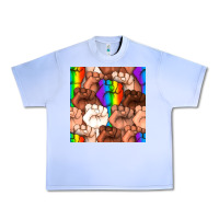 Grape Ice Pride lgbtq fists seamless pattern Urban Heavy Tee - BundleAndBundleShop