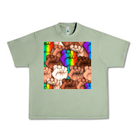 Oil Green Pride lgbtq fists seamless pattern Urban Heavy Tee - BundleAndBundleShop