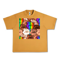 Peanut Butter Pride lgbtq fists seamless pattern Urban Heavy Tee - BundleAndBundleShop