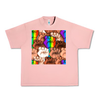 Salmon Pride lgbtq fists seamless pattern Urban Heavy Tee - BundleAndBundleShop