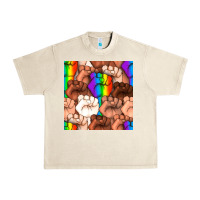 Sandshell Pride lgbtq fists seamless pattern Urban Heavy Tee - BundleAndBundleShop