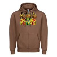 Chestnut made with melanin and magic Zipper Hoodie - CowGirlArtShop