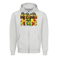 Dove Grey made with melanin and magic Zipper Hoodie - CowGirlArtShop