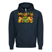 Navy made with melanin and magic Zipper Hoodie - CowGirlArtShop